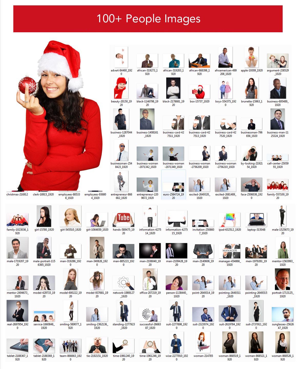 100+ Christmas People Images Bundle