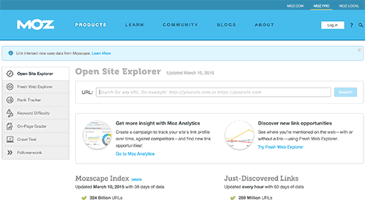 open-site-explorer-wp-plugin