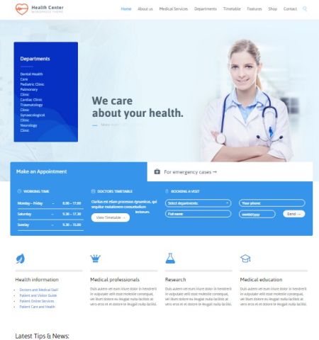 health & medical wordpress theme