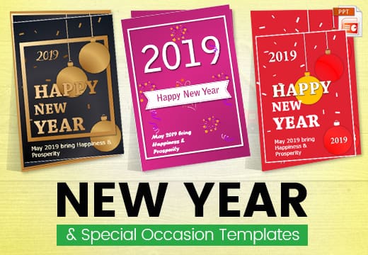New Year & Special Occasion Editable Templates Design