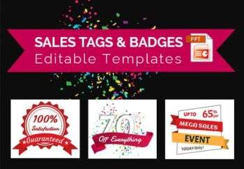 Business Sales Tags & Badges Editable Templates