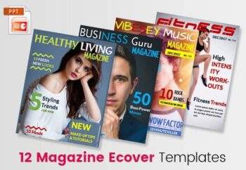 Business Magazine Ecover Templates PPT
