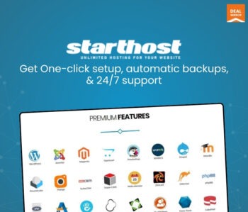 This image represents StartHost Lifetime WordPress Website Hosting – a fast, reliable, and secure hosting solution for WordPress sites with 99.9% uptime, high speed, and a one-time payment for lifetime performance