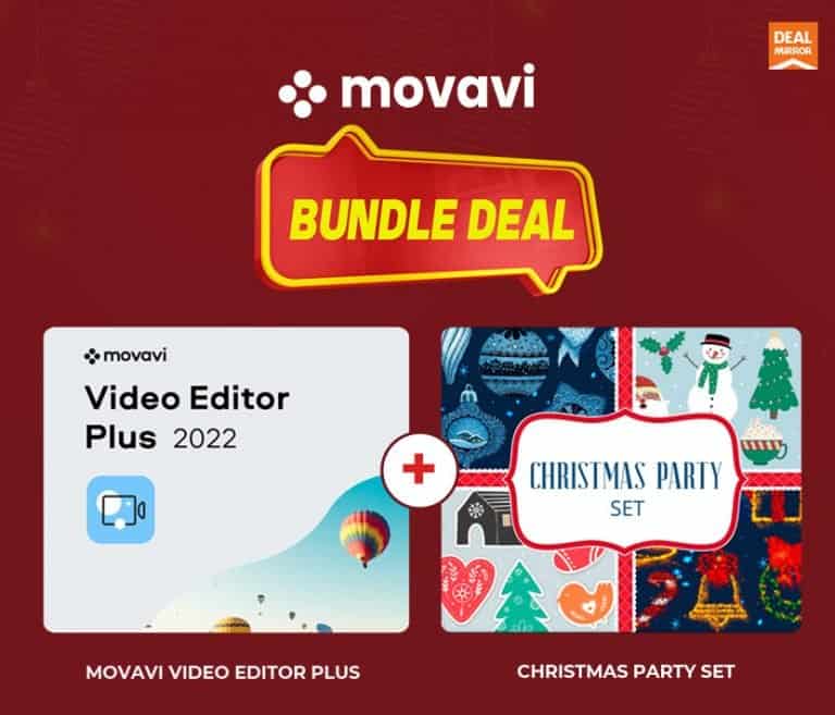 Movavi Bundle Deal: Movavi Video Editor Plus 2022 + Christmas Party Set