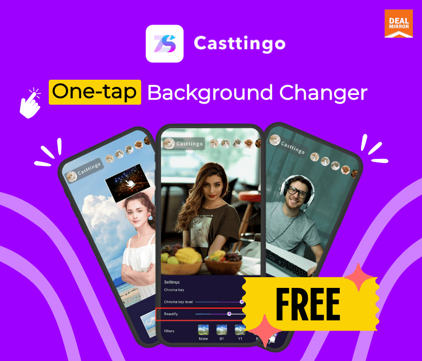 Casttingo : Change Background on Live Streaming