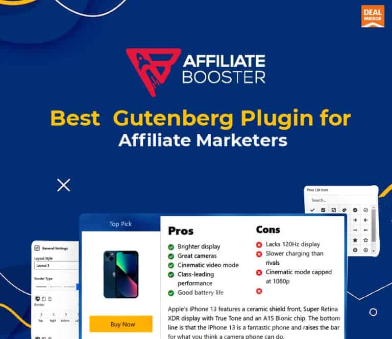 Affiliate Booster : Best WordPress Plugin for Affiliate Marketers