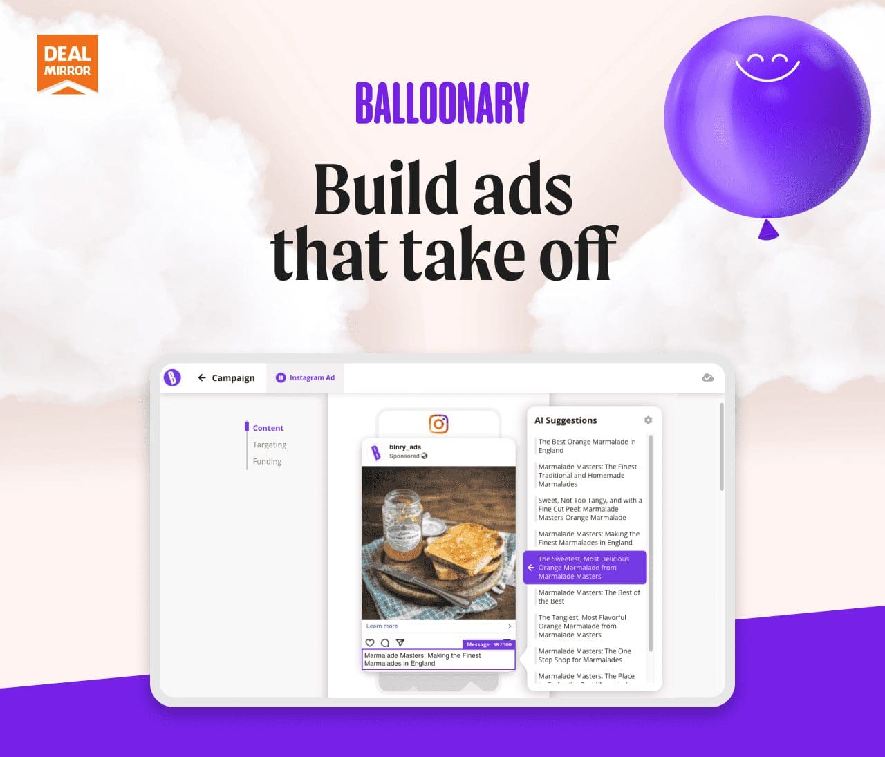 Balloonary : Build & Run Ads With The Power Of AI.