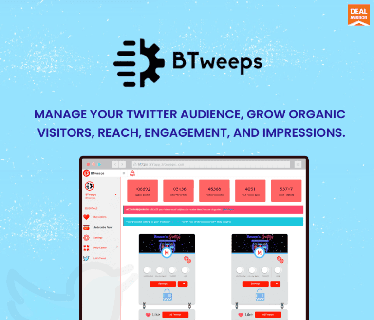 BTweeps : Manage Your Twitter Audience, Grow Organic Visitors, Reach, Engagement, And Impressions