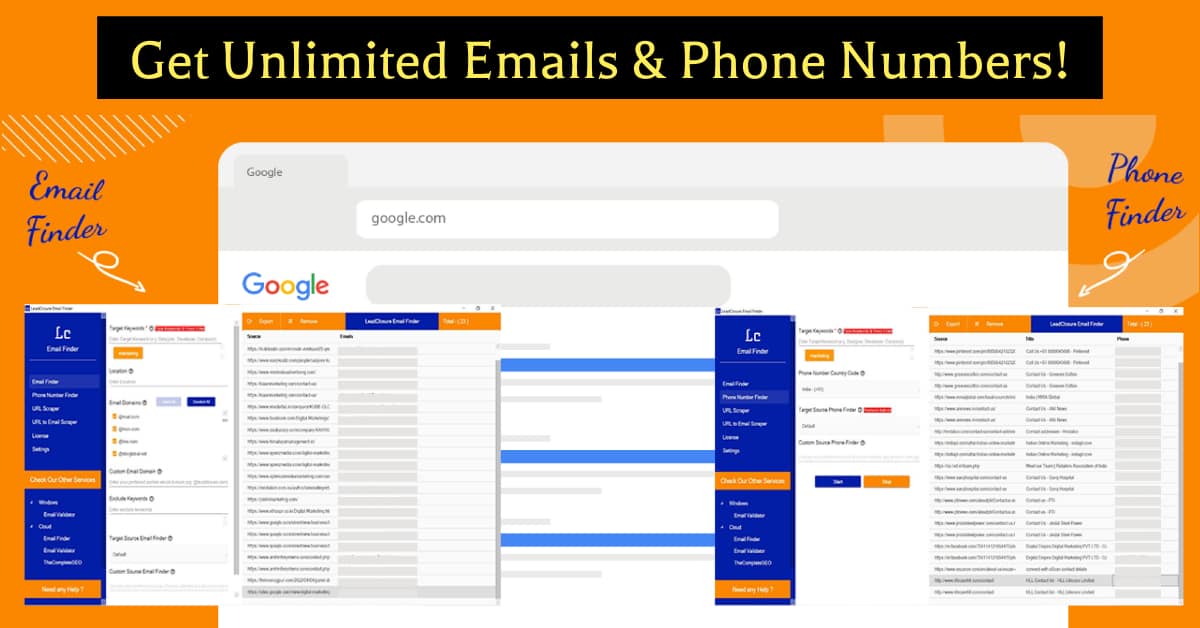 LeadClosure lifetime deal unlimited emails & phone numbers