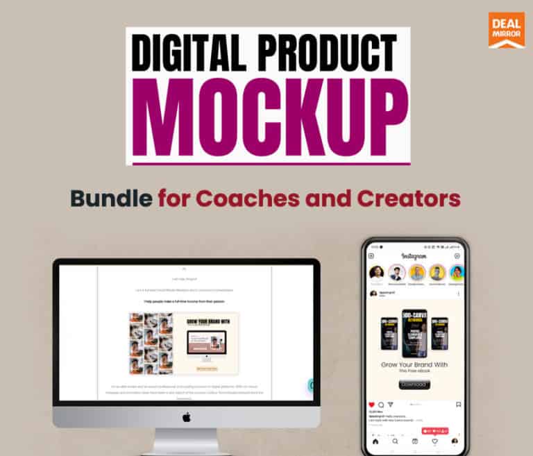 Digital Product Mockup Bundle For Coaches & Creators