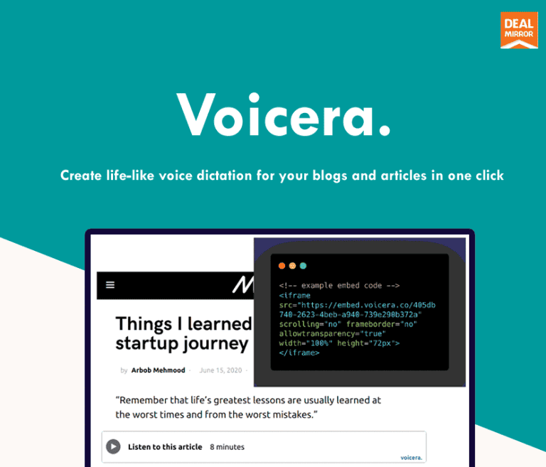 Voicera : Add Natural Voice Dictation To Your Content