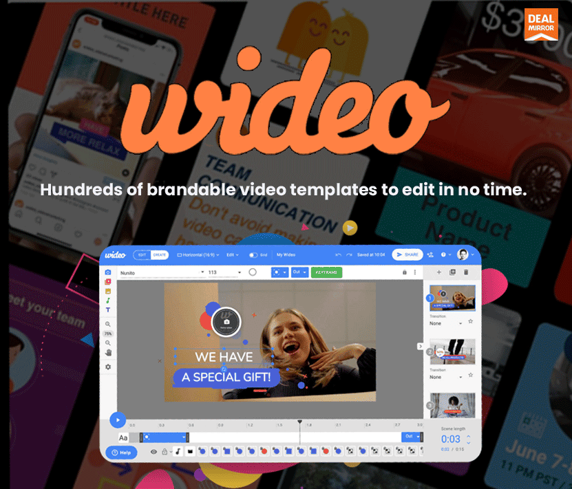 Wideo Lifetime Deal Create stunning animated videos and presentations