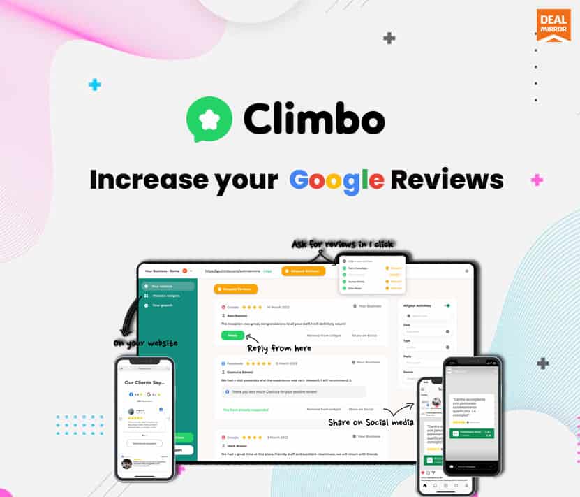 Climbo Lifetime Deal : Increase your Google Reviews