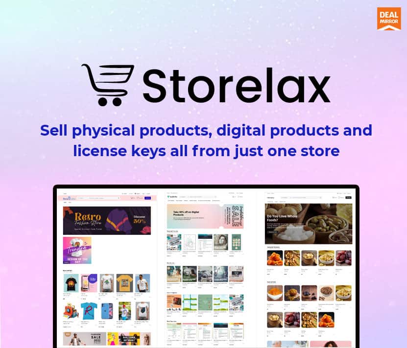Storelax Lifetime Deal : Create your online store