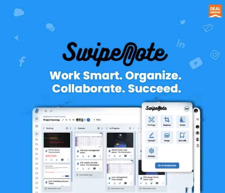 SwipeNote : Save Any Content on Web, Organize & Collaborate in One-Click