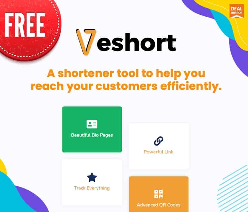 VeShort Free Deal : A URL Shortener Tool