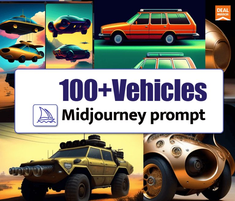 100+ Vehicles Midjourney Prompts