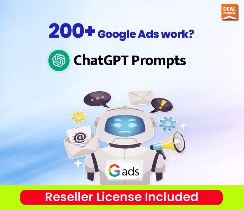 200+ Google Ads work ChatGPT Prompts (Reseller Rights)