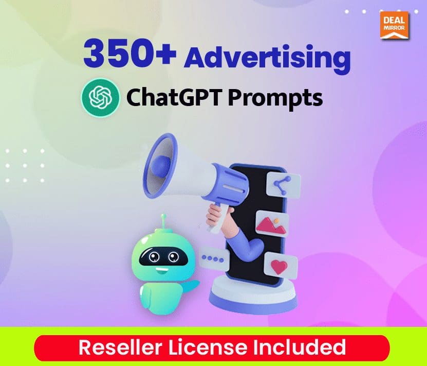 350+ Advertising ChatGPT Prompts (Reseller Rights)