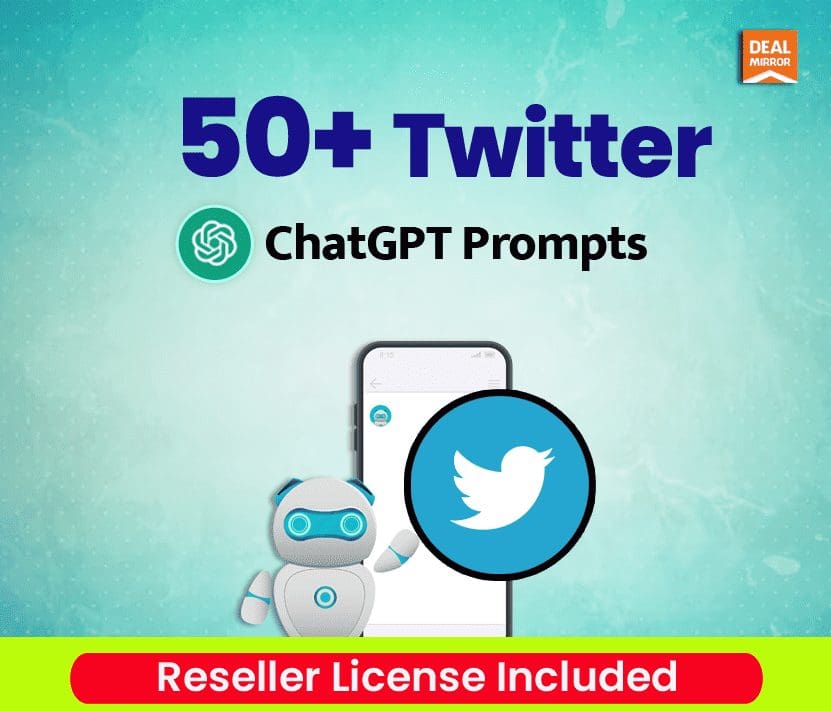 50+ Twitter ChatGPT Prompts (Reseller Plan)