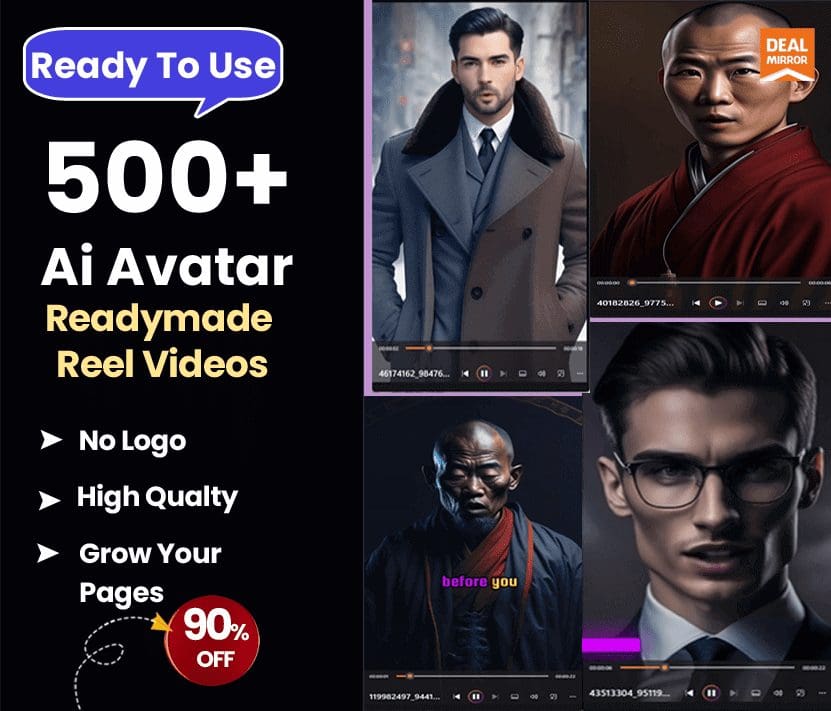 500+ Ai Avatar Readymade Reel Videos