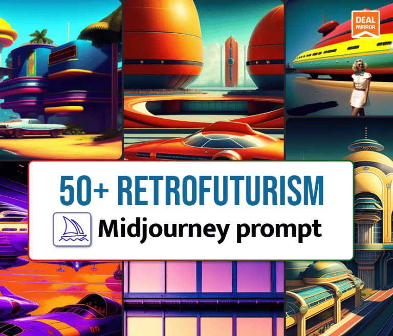 50+ Retrofuturism's Midjourney Prompts