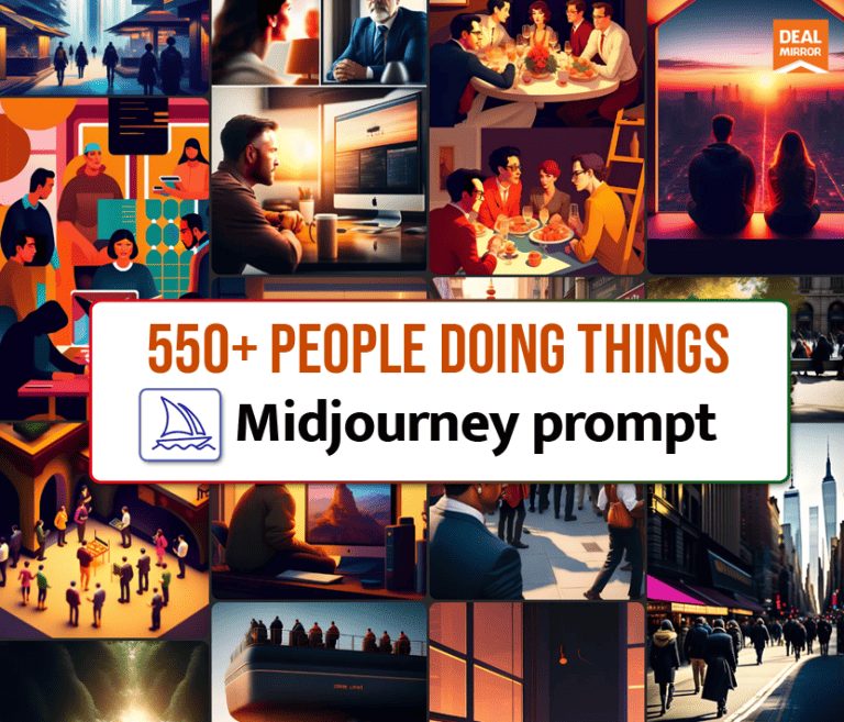 550+ People Doing Things Midjourney Prompts