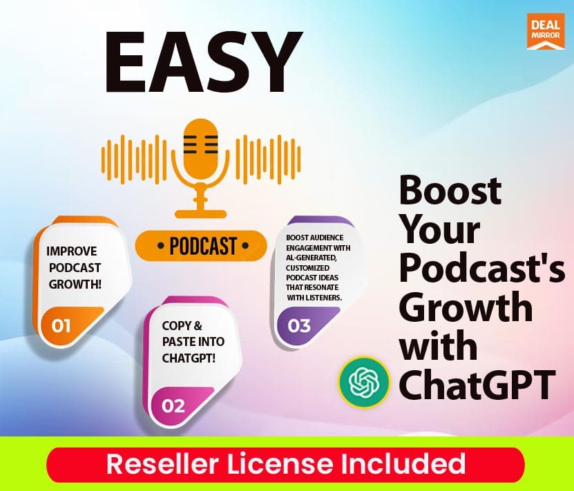 Easy Podcast- Boost Your Podcast’s Growth with ChatGPT Reseller Plan