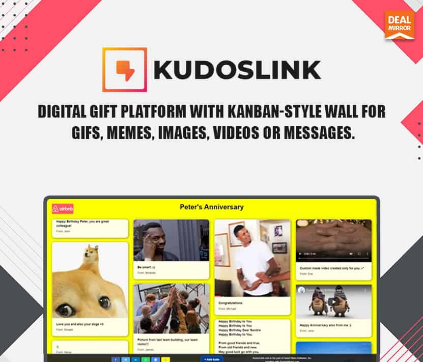 KudosLink : A Recognition Tool For Celebrating Special Moments