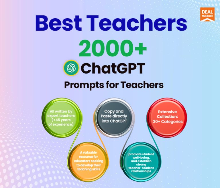 Best Teachers : 2000+ ChatGPT  Prompts for Teachers