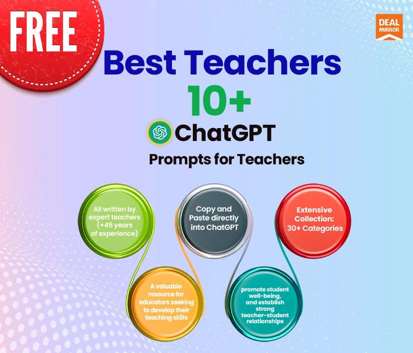 Free Best Teachers – 2000+ ChatGPT  Prompts for Teachers