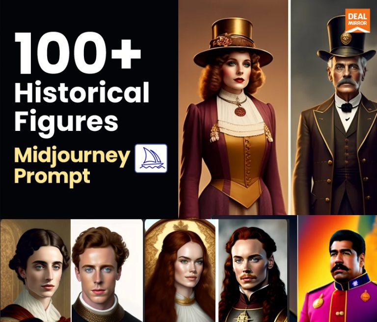 100+ Historical Figures Midjourney Prompts