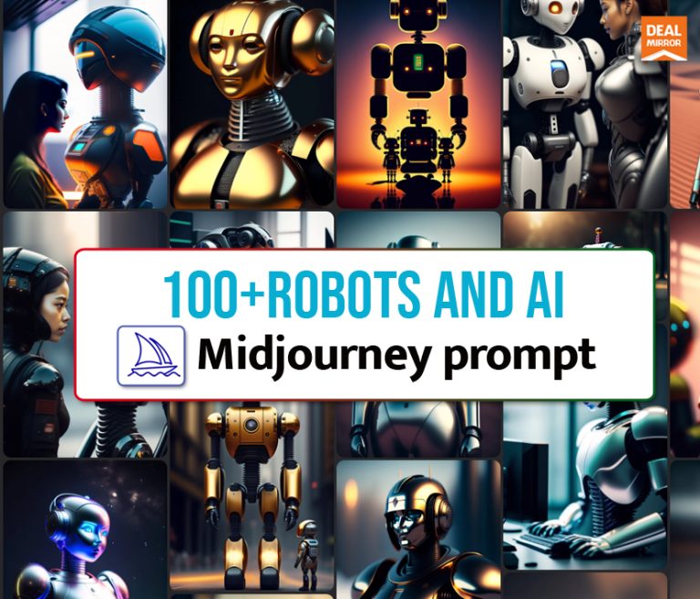 100+Robots and AI Midjourney Prompt