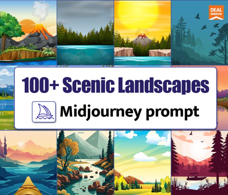 100+ Scenic Landscapes Midjourney Prompts