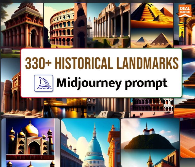 330+ Historical Landmarks Midjourney Prompts