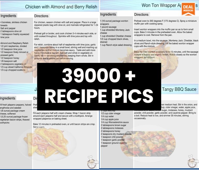 39,000 RECIPE PICS