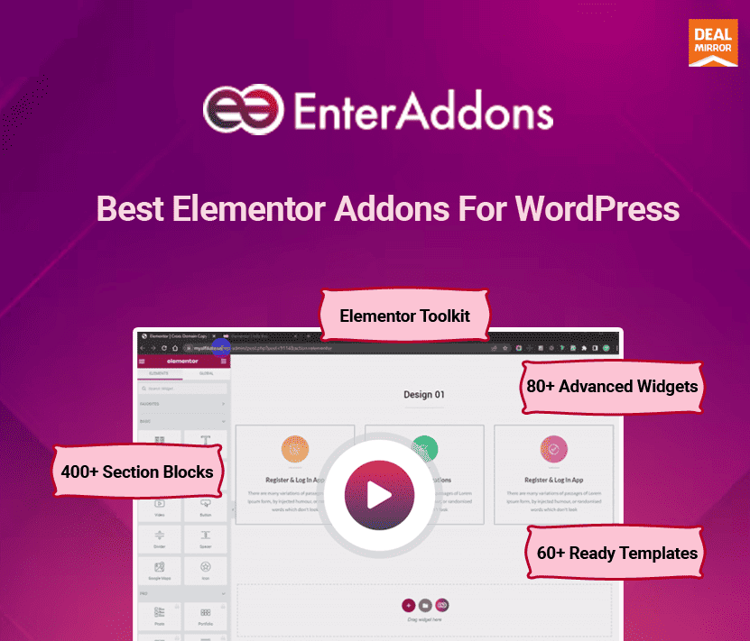 Enter_Addons : Preferred Addons For Elementor And WordPress