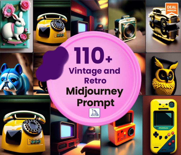 110+ Vintage and Retro Midjourney Prompt