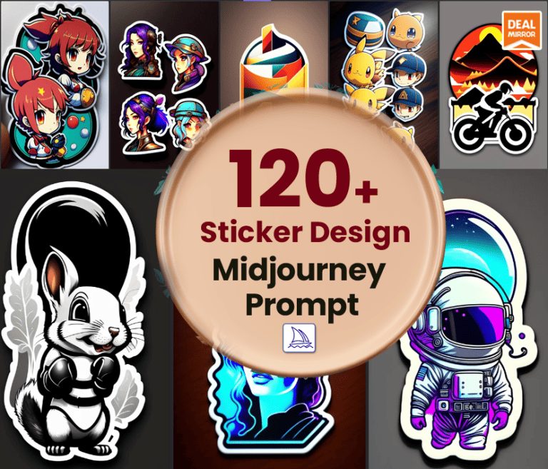 120+ Sticker Design Midjourney Prompt