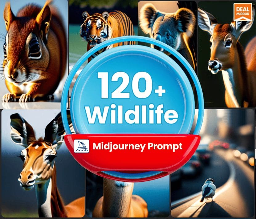 120+ Wildlife Midjourney Prompt