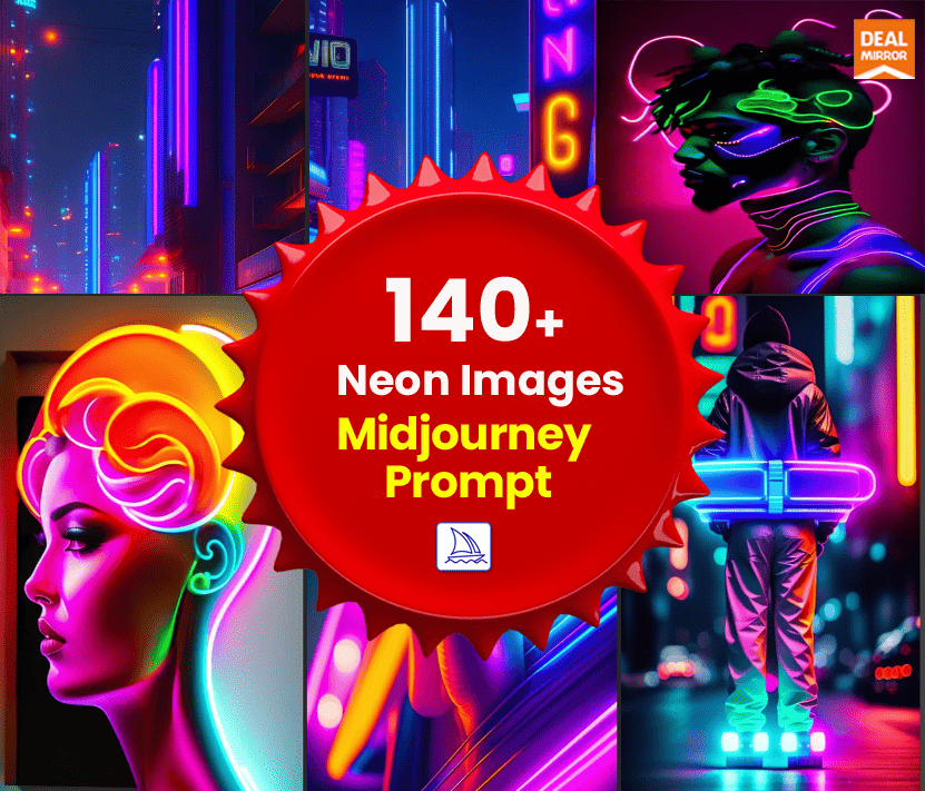 140+ Neon Images Midjourney Prompt