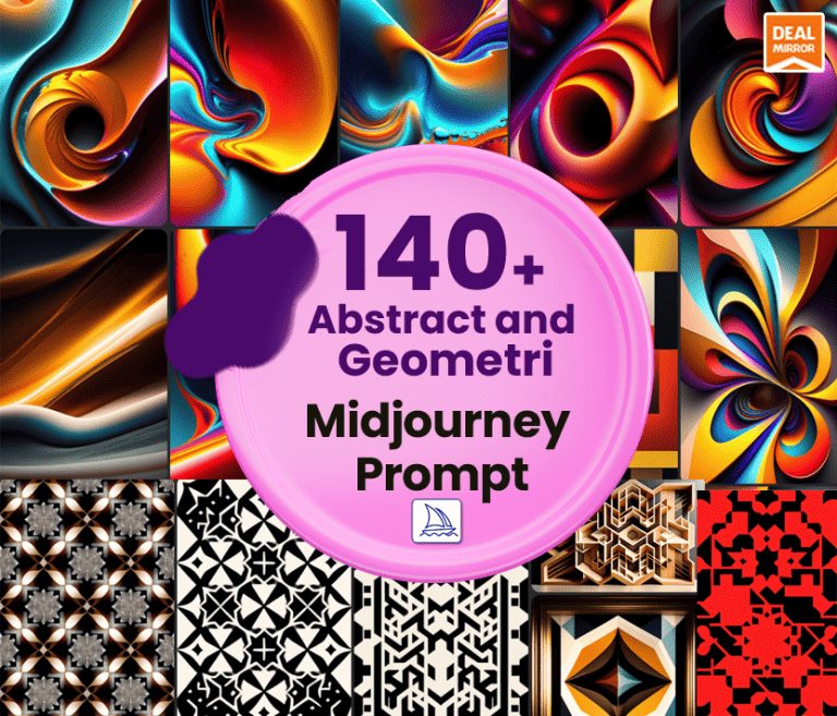 140+ Abstract and Geometric Midjourney Prompt