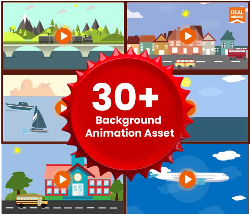 30+ Background Animation Asset Pack