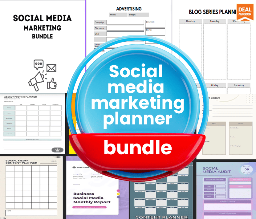 Social Media Marketing Planner Bundle