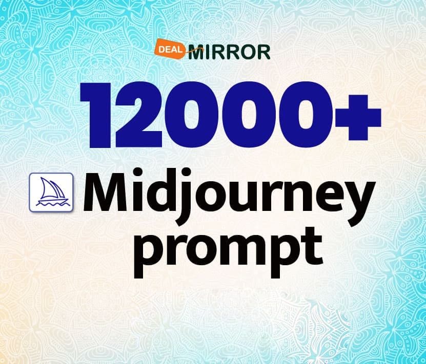 12000+ Midjourney Prompts (Reseller Plan)