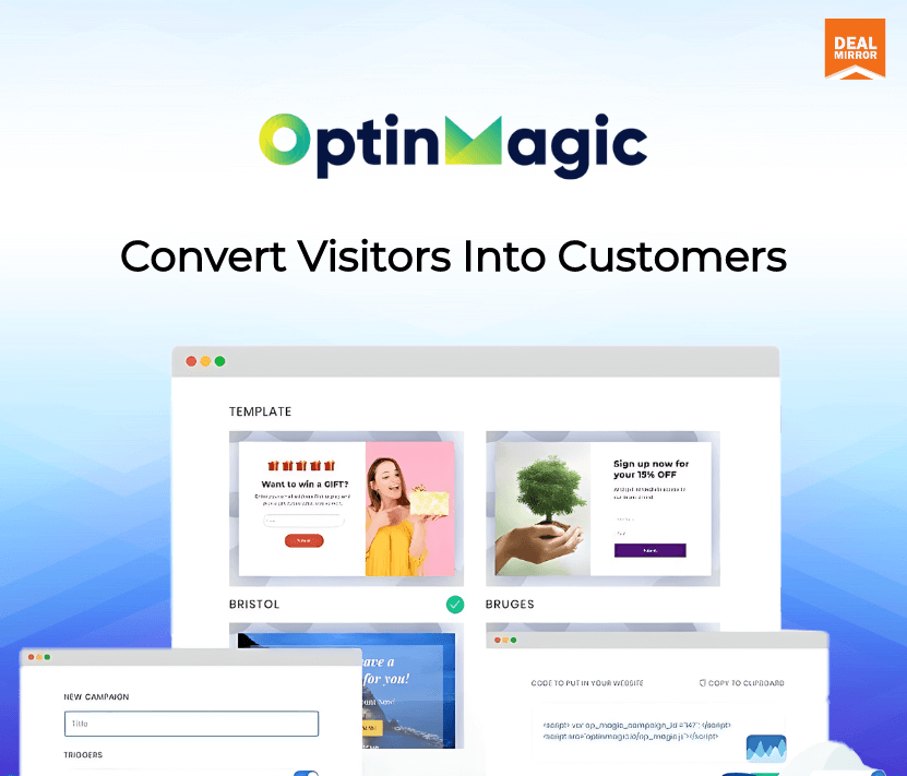 OptinMagic : Convert Your Website Visitors Into Customers Easily