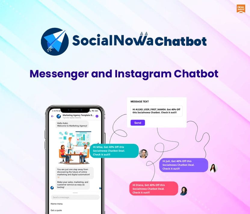 SocialNowa_Chatbot : Messenger and Instagram Chatbot