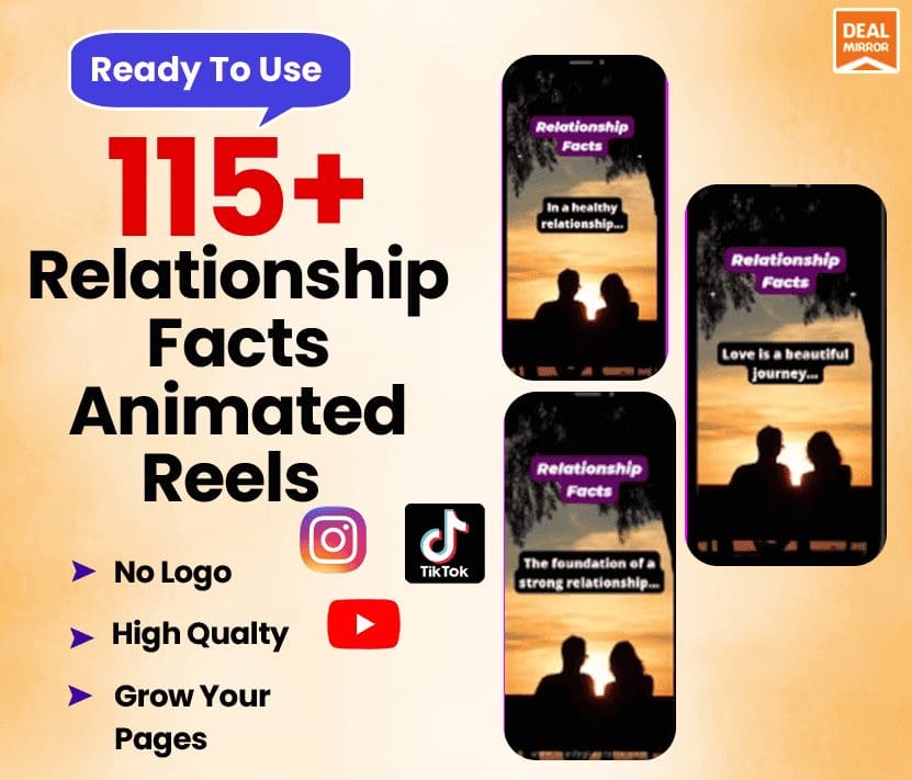 115 Relationship Facts Reels Lifetime Deal
