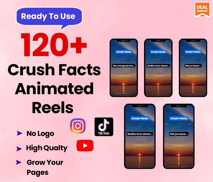 120 Crush Facts Animated Reels Lifetime Deal
