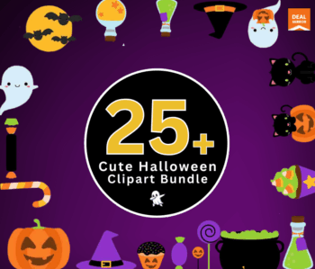 25+ cute halloween Clipart bundle